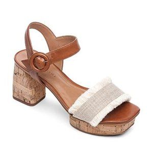 Bernardo- Raegan Fringe Block-Platform Sandle